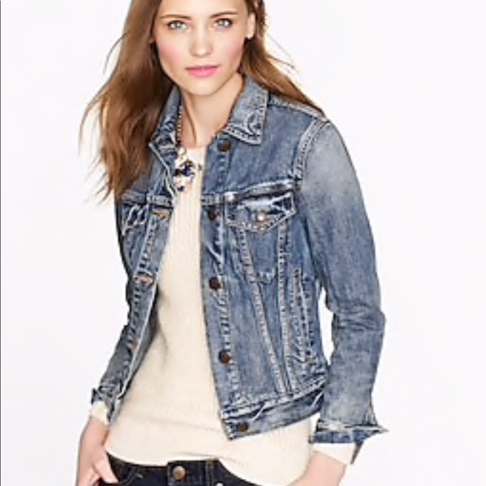 **SOLD**Crew Vintage Denim Blue Jean Indigo Jacket